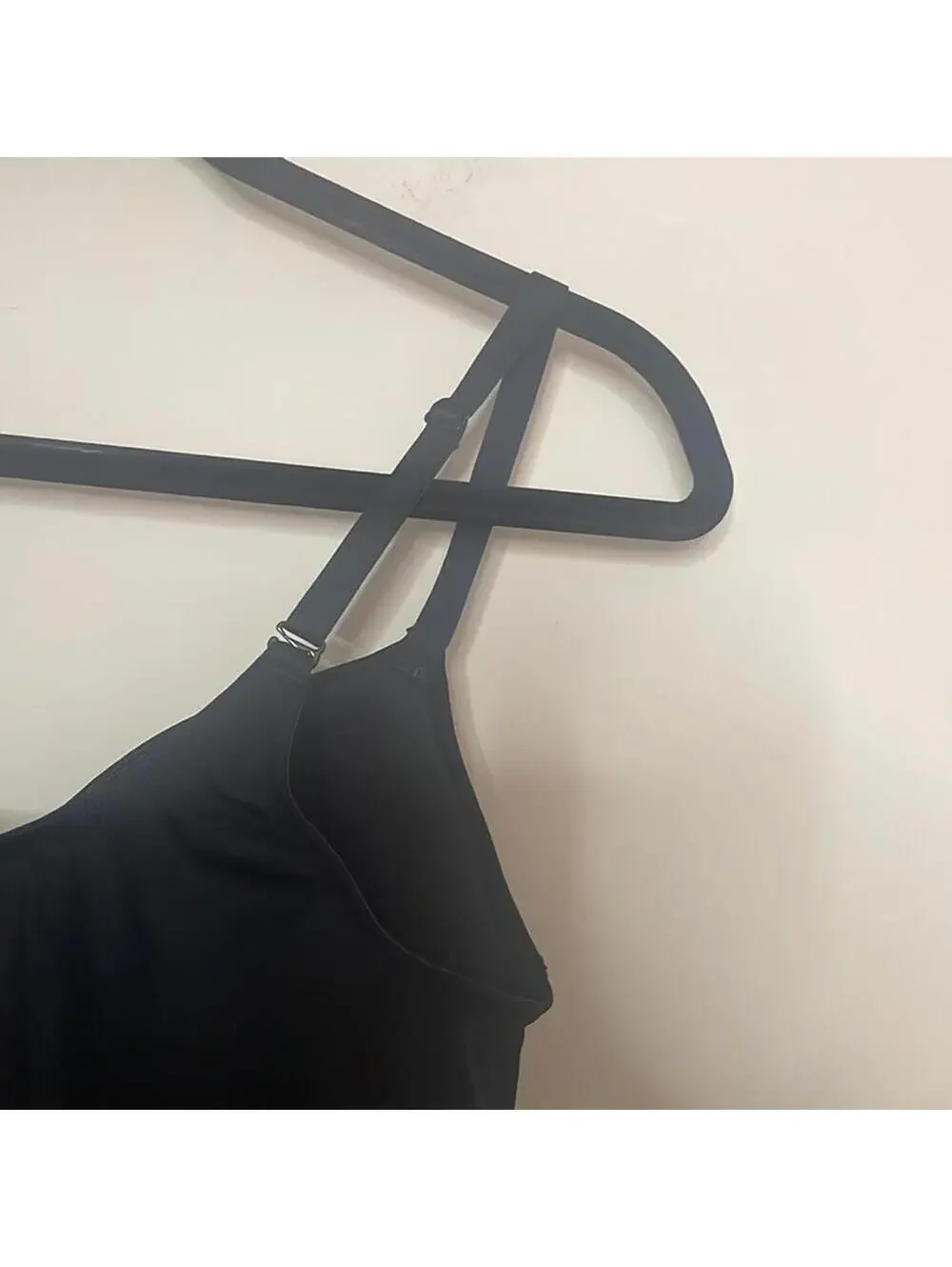 🇺🇸Spanx assets red hot label black bra spaghetti strap shape wear dress